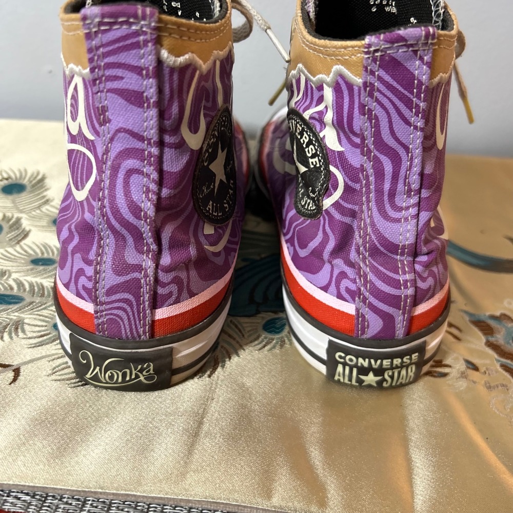 🔥 Converse x Wonka Collab – Rare Limited Ed.  Women's 6.5 / Men's 5-5.5 A08151C - Picture 4 of 8
